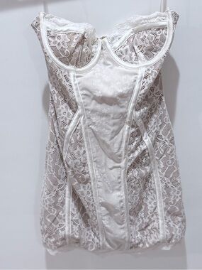 White Sexy Lace short dress